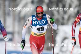 20.01.2024, Oberhof, Germany (GER): Jonas Baumann (SUI) - FIS world cup cross-country, mass, Oberhof (GER). www.nordicfocus.com. © Modica/NordicFocus. Every downloaded picture is fee-liable.