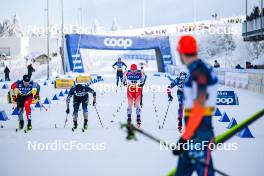 20.01.2024, Oberhof, Germany (GER): Xavier Mckeever (CAN), Haruki Yamashita (JPN), Jason Rueesch (SUI), Gus Schumacher (USA), (l-r)  - FIS world cup cross-country, mass, Oberhof (GER). www.nordicfocus.com. © Authamayou/NordicFocus. Every downloaded picture is fee-liable.