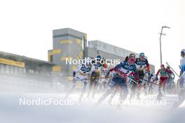 20.01.2024, Oberhof, Germany (GER): Linn Svahn (SWE), Katharina Hennig (GER), Rosie Brennan (USA), Victoria Carl (GER), (l-r)  - FIS world cup cross-country, mass, Oberhof (GER). www.nordicfocus.com. © Modica/NordicFocus. Every downloaded picture is fee-liable.