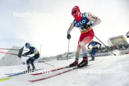 20.01.2024, Oberhof, Germany (GER): Simone Dapra (ITA), Nicola Wigger (SUI), (l-r)  - FIS world cup cross-country, mass, Oberhof (GER). www.nordicfocus.com. © Modica/NordicFocus. Every downloaded picture is fee-liable.