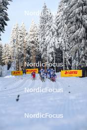 20.01.2024, Oberhof, Germany (GER): Teresa Stadlober (AUT), Ebba Andersson (SWE), Rosie Brennan (USA), (l-r)  - FIS world cup cross-country, mass, Oberhof (GER). www.nordicfocus.com. © Authamayou/NordicFocus. Every downloaded picture is fee-liable.