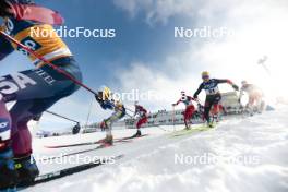 20.01.2024, Oberhof, Germany (GER): Jonna Sundling (SWE), Teresa Stadlober (AUT), Lisa Lohmann (GER), (l-r)  - FIS world cup cross-country, mass, Oberhof (GER). www.nordicfocus.com. © Modica/NordicFocus. Every downloaded picture is fee-liable.