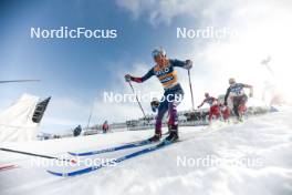20.01.2024, Oberhof, Germany (GER): Jessie Diggins (USA), Lisa Lohmann (GER), (l-r)  - FIS world cup cross-country, mass, Oberhof (GER). www.nordicfocus.com. © Modica/NordicFocus. Every downloaded picture is fee-liable.