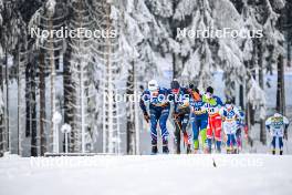 20.01.2024, Oberhof, Germany (GER): Theo Schely (FRA), Elias Keck (GER), (l-r)  - FIS world cup cross-country, mass, Oberhof (GER). www.nordicfocus.com. © Authamayou/NordicFocus. Every downloaded picture is fee-liable.