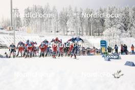 20.01.2024, Oberhof, Germany (GER): Start of mens race - FIS world cup cross-country, mass, Oberhof (GER). www.nordicfocus.com. © Modica/NordicFocus. Every downloaded picture is fee-liable.