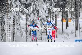 20.01.2024, Oberhof, Germany (GER): Scott Patterson (USA), Gustaf Berglund (SWE), (l-r)  - FIS world cup cross-country, mass, Oberhof (GER). www.nordicfocus.com. © Authamayou/NordicFocus. Every downloaded picture is fee-liable.