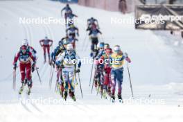 20.01.2024, Oberhof, Germany (GER): Linn Svahn (SWE), Jessie Diggins (USA), (l-r)  - FIS world cup cross-country, mass, Oberhof (GER). www.nordicfocus.com. © Modica/NordicFocus. Every downloaded picture is fee-liable.
