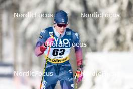 20.01.2024, Oberhof, Germany (GER): Zak Ketterson (USA) - FIS world cup cross-country, mass, Oberhof (GER). www.nordicfocus.com. © Modica/NordicFocus. Every downloaded picture is fee-liable.