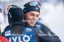 20.01.2024, Oberhof, Germany (GER): Federico Pellegrino (ITA), Elia Barp (ITA), (l-r)  - FIS world cup cross-country, mass, Oberhof (GER). www.nordicfocus.com. © Modica/NordicFocus. Every downloaded picture is fee-liable.