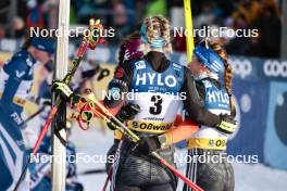 20.01.2024, Oberhof, Germany (GER): Victoria Carl (GER), Katharina Hennig (GER), (l-r)  - FIS world cup cross-country, mass, Oberhof (GER). www.nordicfocus.com. © Modica/NordicFocus. Every downloaded picture is fee-liable.