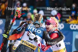 20.01.2024, Oberhof, Germany (GER): Victoria Carl (GER), Teresa Stadlober (AUT), (l-r)  - FIS world cup cross-country, mass, Oberhof (GER). www.nordicfocus.com. © Modica/NordicFocus. Every downloaded picture is fee-liable.