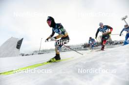 20.01.2024, Oberhof, Germany (GER): Ryo Hirose (JPN), Jan-Friedrich Doerks (GER), (l-r)  - FIS world cup cross-country, mass, Oberhof (GER). www.nordicfocus.com. © Modica/NordicFocus. Every downloaded picture is fee-liable.