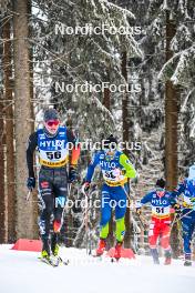 20.01.2024, Oberhof, Germany (GER): Elias Keck (GER), Miha Simenc (SLO), (l-r)  - FIS world cup cross-country, mass, Oberhof (GER). www.nordicfocus.com. © Authamayou/NordicFocus. Every downloaded picture is fee-liable.