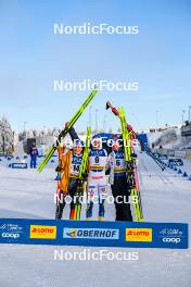 20.01.2024, Oberhof, Germany (GER): Katharina Hennig (GER), Frida Karlsson (SWE), Kerttu Niskanen (FIN), (l-r)  - FIS world cup cross-country, mass, Oberhof (GER). www.nordicfocus.com. © Authamayou/NordicFocus. Every downloaded picture is fee-liable.