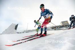 20.01.2024, Oberhof, Germany (GER): Miha Simenc (SLO), Adam Fellner (CZE), (l-r)  - FIS world cup cross-country, mass, Oberhof (GER). www.nordicfocus.com. © Modica/NordicFocus. Every downloaded picture is fee-liable.