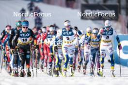 20.01.2024, Oberhof, Germany (GER): Ebba Andersson (SWE), Frida Karlsson (SWE), (l-r)  - FIS world cup cross-country, mass, Oberhof (GER). www.nordicfocus.com. © Modica/NordicFocus. Every downloaded picture is fee-liable.