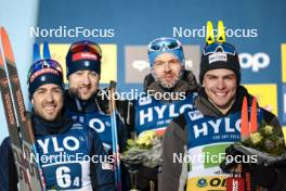 21.01.2024, Oberhof, Germany (GER): Federico Pellegrino (ITA), Elia Barp (ITA), (l-r)  - FIS world cup cross-country, relay, Oberhof (GER). www.nordicfocus.com. © Modica/NordicFocus. Every downloaded picture is fee-liable.
