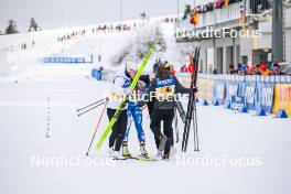21.01.2024, Oberhof, Germany (GER): Anne Kyllonen (FIN), Jasmi Joensuu (FIN), Krista Parmakoski (FIN), (l-r)  - FIS world cup cross-country, relay, Oberhof (GER). www.nordicfocus.com. © Authamayou/NordicFocus. Every downloaded picture is fee-liable.