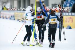 21.01.2024, Oberhof, Germany (GER): Jasmi Joensuu (FIN), Anne Kyllonen (FIN), Johanna Matintalo (FIN), Krista Parmakoski (FIN), (l-r)  - FIS world cup cross-country, relay, Oberhof (GER). www.nordicfocus.com. © Modica/NordicFocus. Every downloaded picture is fee-liable.