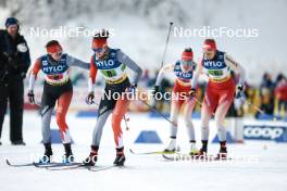 21.01.2024, Oberhof, Germany (GER): Liliane Gagnon (CAN), Olivia Bouffard-Nesbitt (CAN), (l-r)  - FIS world cup cross-country, relay, Oberhof (GER). www.nordicfocus.com. © Modica/NordicFocus. Every downloaded picture is fee-liable.