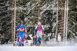 21.01.2024, Oberhof, Germany (GER): Johanna Matintalo (FIN), Linn Svahn (SWE), (l-r)  - FIS world cup cross-country, relay, Oberhof (GER). www.nordicfocus.com. © Authamayou/NordicFocus. Every downloaded picture is fee-liable.