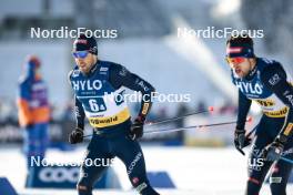 21.01.2024, Oberhof, Germany (GER): Federico Pellegrino (ITA), Simone Dapra (ITA), (l-r)  - FIS world cup cross-country, relay, Oberhof (GER). www.nordicfocus.com. © Modica/NordicFocus. Every downloaded picture is fee-liable.