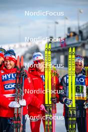 21.01.2024, Oberhof, Germany (GER): Johannes Hoesflot Klaebo (NOR), Elia Barp (ITA), (l-r)  - FIS world cup cross-country, relay, Oberhof (GER). www.nordicfocus.com. © Authamayou/NordicFocus. Every downloaded picture is fee-liable.
