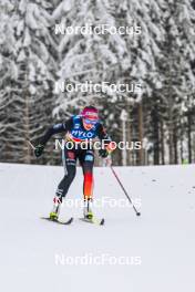 21.01.2024, Oberhof, Germany (GER): Katherine Sauerbrey (GER) - FIS world cup cross-country, relay, Oberhof (GER). www.nordicfocus.com. © Authamayou/NordicFocus. Every downloaded picture is fee-liable.