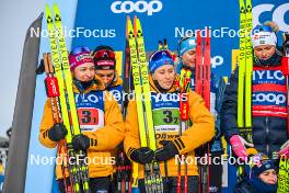21.01.2024, Oberhof, Germany (GER): Katherine Sauerbrey (GER), Katharina Hennig (GER), (l-r)  - FIS world cup cross-country, relay, Oberhof (GER). www.nordicfocus.com. © Authamayou/NordicFocus. Every downloaded picture is fee-liable.