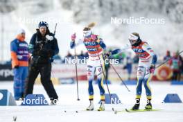 21.01.2024, Oberhof, Germany (GER): Frida Karlsson (SWE), Linn Svahn (SWE), (l-r)  - FIS world cup cross-country, relay, Oberhof (GER). www.nordicfocus.com. © Modica/NordicFocus. Every downloaded picture is fee-liable.
