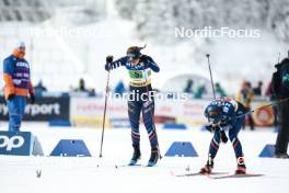 21.01.2024, Oberhof, Germany (GER): Melissa Gal (FRA), Juliette Ducordeau (FRA), (l-r)  - FIS world cup cross-country, relay, Oberhof (GER). www.nordicfocus.com. © Modica/NordicFocus. Every downloaded picture is fee-liable.