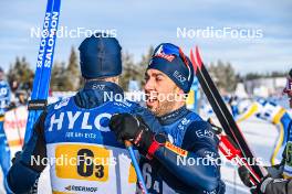 21.01.2024, Oberhof, Germany (GER): Simone Dapra (ITA), Federico Pellegrino (ITA), (l-r)  - FIS world cup cross-country, relay, Oberhof (GER). www.nordicfocus.com. © Authamayou/NordicFocus. Every downloaded picture is fee-liable.