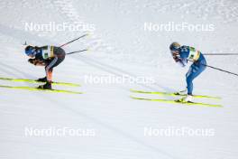 21.01.2024, Oberhof, Germany (GER): Katharina Hennig (GER), Anne Kyllonen (FIN), (l-r)  - FIS world cup cross-country, relay, Oberhof (GER). www.nordicfocus.com. © Modica/NordicFocus. Every downloaded picture is fee-liable.