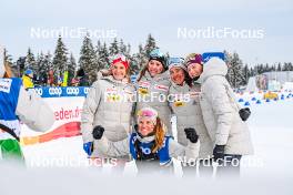 21.01.2024, Oberhof, Germany (GER): Giuliana Werro (SUI), Desiree Steiner (SUI), Marina Kaelin (SUI), Alina Meier (SUI), (l-r)  - FIS world cup cross-country, relay, Oberhof (GER). www.nordicfocus.com. © Authamayou/NordicFocus. Every downloaded picture is fee-liable.