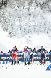 21.01.2024, Oberhof, Germany (GER): Kristin Austgulen Fosnaes (NOR), Linn Svahn (SWE), Katherine Sauerbrey (GER), (l-r)  - FIS world cup cross-country, relay, Oberhof (GER). www.nordicfocus.com. © Modica/NordicFocus. Every downloaded picture is fee-liable.