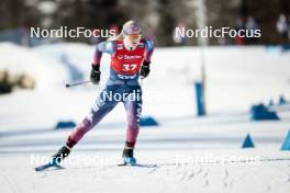 27.01.2024, Goms, Switzerland (SUI): Samantha Smith (USA) - FIS world cup cross-country, individual sprint, Goms (SUI). www.nordicfocus.com. © Modica/NordicFocus. Every downloaded picture is fee-liable.