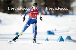 27.01.2024, Goms, Switzerland (SUI): Nadezhda Stepashkina (KAZ) - FIS world cup cross-country, individual sprint, Goms (SUI). www.nordicfocus.com. © Modica/NordicFocus. Every downloaded picture is fee-liable.