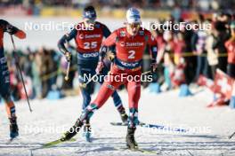 27.01.2024, Goms, Switzerland (SUI): Johannes Hoesflot Klaebo (NOR) - FIS world cup cross-country, individual sprint, Goms (SUI). www.nordicfocus.com. © Modica/NordicFocus. Every downloaded picture is fee-liable.