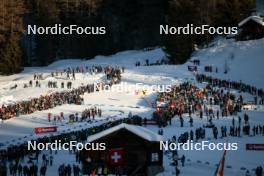27.01.2024, Goms, Switzerland (SUI): Valerio Grond (SUI), Johannes Hoesflot Klaebo (NOR), Oskar Svensson (SWE), Erik Valnes (NOR), Lucas Chanavat (FRA), (l-r)  - FIS world cup cross-country, individual sprint, Goms (SUI). www.nordicfocus.com. © Modica/NordicFocus. Every downloaded picture is fee-liable.