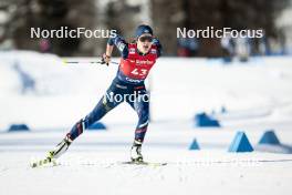 27.01.2024, Goms, Switzerland (SUI): Liv Coupat (FRA) - FIS world cup cross-country, individual sprint, Goms (SUI). www.nordicfocus.com. © Modica/NordicFocus. Every downloaded picture is fee-liable.