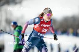 27.01.2024, Goms, Switzerland (SUI): Rosie Brennan (USA) - FIS world cup cross-country, individual sprint, Goms (SUI). www.nordicfocus.com. © Modica/NordicFocus. Every downloaded picture is fee-liable.