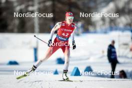 27.01.2024, Goms, Switzerland (SUI): Marina Kaelin (SUI) - FIS world cup cross-country, individual sprint, Goms (SUI). www.nordicfocus.com. © Modica/NordicFocus. Every downloaded picture is fee-liable.