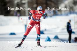 27.01.2024, Goms, Switzerland (SUI): Mathilde Myhrvold (NOR) - FIS world cup cross-country, individual sprint, Goms (SUI). www.nordicfocus.com. © Modica/NordicFocus. Every downloaded picture is fee-liable.