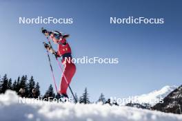 27.01.2024, Goms, Switzerland (SUI): Maria Hartz Melling (NOR) - FIS world cup cross-country, individual sprint, Goms (SUI). www.nordicfocus.com. © Modica/NordicFocus. Every downloaded picture is fee-liable.
