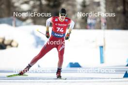 27.01.2024, Goms, Switzerland (SUI): Aleksandar Grbovic (MNE) - FIS world cup cross-country, individual sprint, Goms (SUI). www.nordicfocus.com. © Modica/NordicFocus. Every downloaded picture is fee-liable.