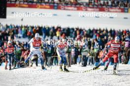 27.01.2024, Goms, Switzerland (SUI): Emil Danielsson (SWE), Johan Haeggstroem (SWE), (l-r)  - FIS world cup cross-country, individual sprint, Goms (SUI). www.nordicfocus.com. © Modica/NordicFocus. Every downloaded picture is fee-liable.