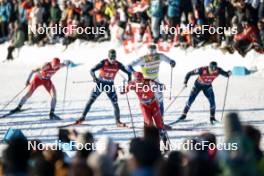 27.01.2024, Goms, Switzerland (SUI): Edvin Anger (SWE), Haavard Solaas Taugboel (NOR), (l-r)  - FIS world cup cross-country, individual sprint, Goms (SUI). www.nordicfocus.com. © Modica/NordicFocus. Every downloaded picture is fee-liable.