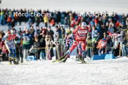 27.01.2024, Goms, Switzerland (SUI): Johan Haeggstroem (SWE), Erik Valnes (NOR), (l-r)  - FIS world cup cross-country, individual sprint, Goms (SUI). www.nordicfocus.com. © Modica/NordicFocus. Every downloaded picture is fee-liable.