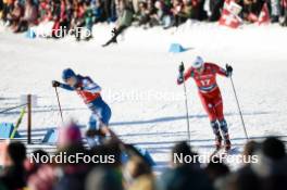 27.01.2024, Goms, Switzerland (SUI): Niilo Moilanen (FIN), Paal Golberg (NOR), (l-r)  - FIS world cup cross-country, individual sprint, Goms (SUI). www.nordicfocus.com. © Modica/NordicFocus. Every downloaded picture is fee-liable.