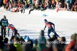 27.01.2024, Goms, Switzerland (SUI): Lauri Vuorinen (FIN), Theo Schely (FRA), (l-r)  - FIS world cup cross-country, individual sprint, Goms (SUI). www.nordicfocus.com. © Modica/NordicFocus. Every downloaded picture is fee-liable.